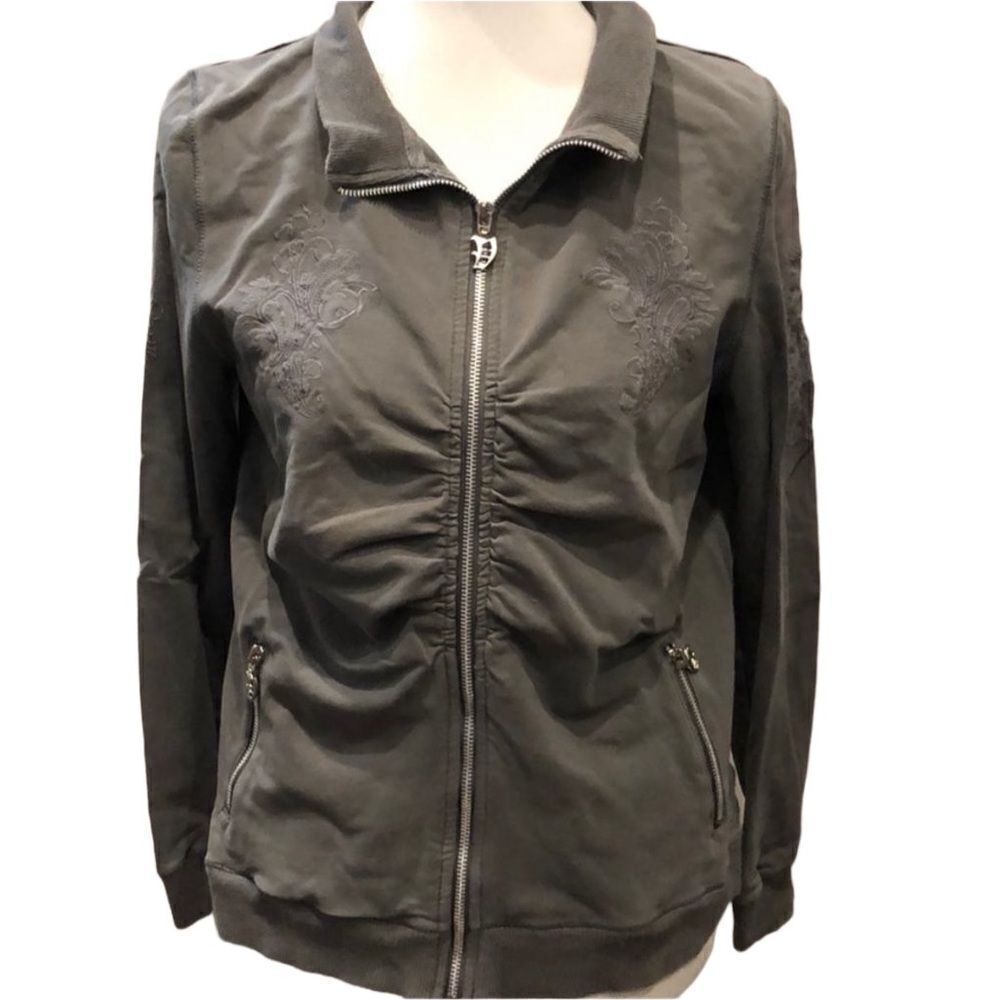 🧥 Vertigo Gray Zip-Up Jacket (Size XL)